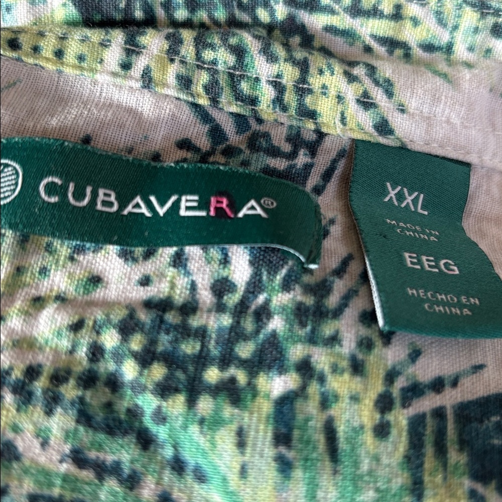 CUBAVERA MEN'S TROPICAL SHIRT SIZE XXL